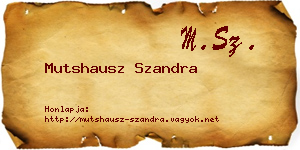 Mutshausz Szandra névjegykártya